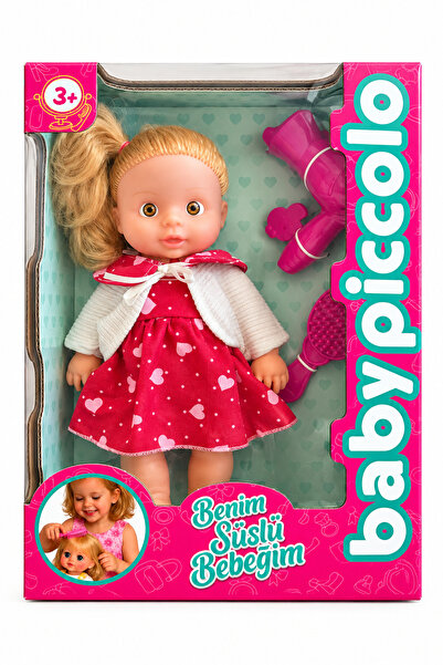 Roy Toy Benim Süslü Bebeğim 30 cm. | Taraklar ve Kurutma Makinesi Güzellik Seti