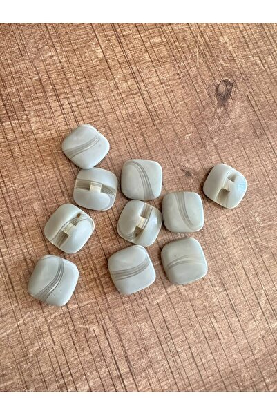 Gönülden Tasarım 10 Pieces Gray Button Set 2X2 cm