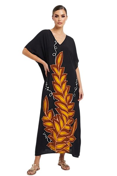 Generic Brand Women's Elegant Printed Long Kaftan Dress