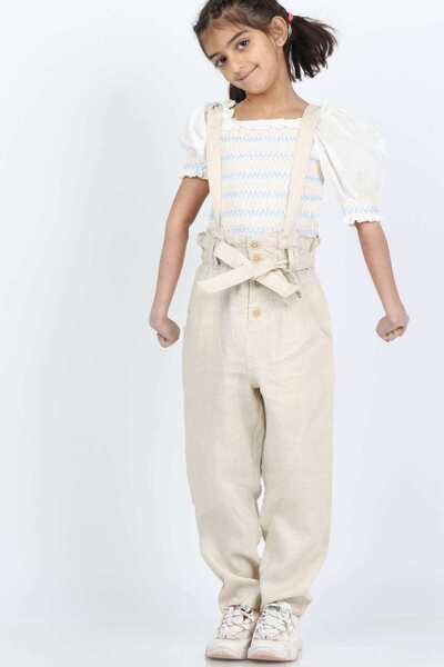 Gingersnaps Girls Wide Leg Side-Button Pants