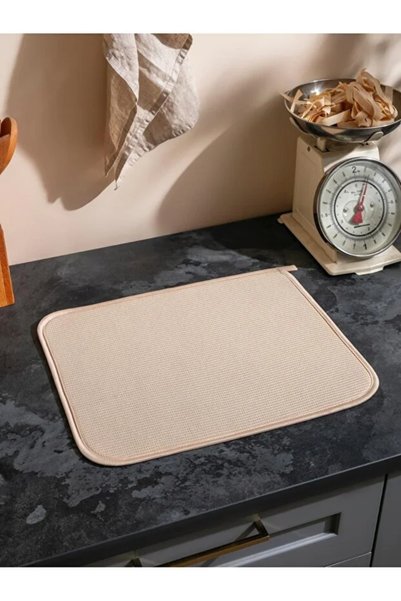 FBZhome Bulaşık Matı Süper Emici Bulaşık Kurutma Matı 43x35 cm Tezgah Üstü Bu...