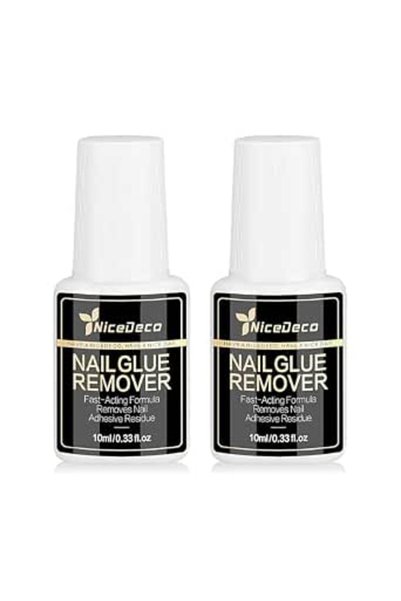 Nicedeco Nail Glue Remover Set For Press On Nails, Medical Grade Formula for ...