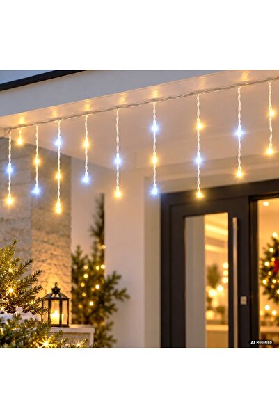 DD SHOP Perdea 432led efect cascada - Instalatie LED Ploaie, Craciun