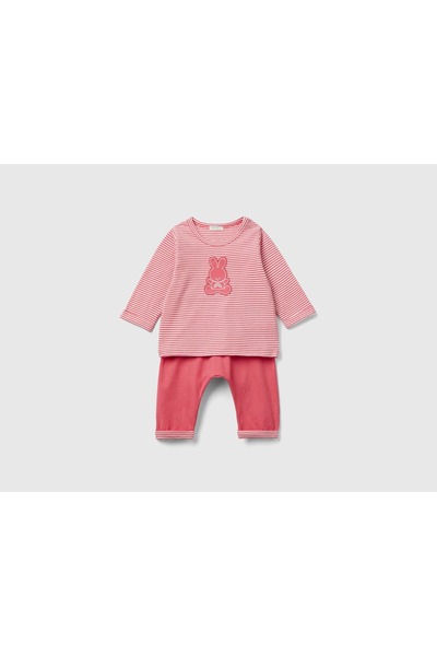 United Colors of Benetton Organic Cotton Cat Print Set