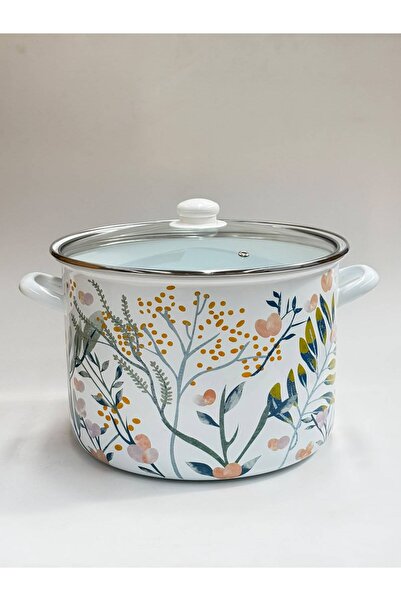 GİZEM Emaye 28 cm 12 litre 2.kalite (dekor hatası mevcut) Deeppot Bakraç Bakl...