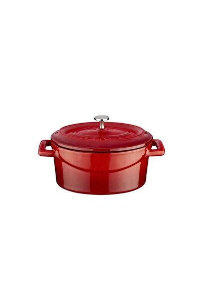Lava Oval mini-saucepan, cast iron, 12cm/0.36L, "Trendy", Red - brand