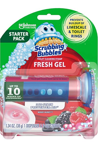 Scrubbing Bubbles أختام تنظيف المرحاض بالجل، تساعد على الحفاظ على نظافة المرح...