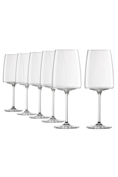 Schott Zwiesel 6-pcs wine glass set, crystalline glass, 660 ml, "Sensa" -