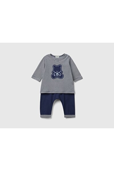 United Colors of Benetton Organic Cotton Cat Print Set