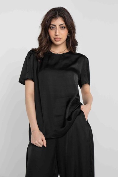 DALYDRESS Solid Short-Sleeve Tank Top
