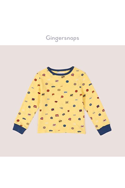 Gingersnaps بيجامة مطبوعة تتكون من قميص وبنطلون طويل