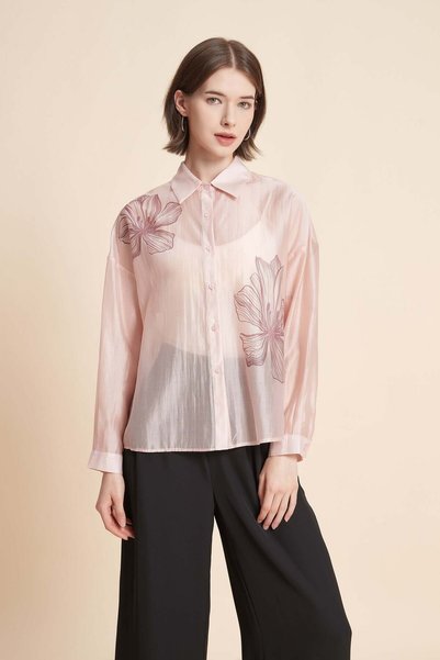 Yola Long-Sleeved Floral Blouse