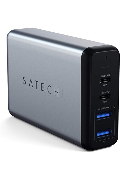 Satechi 75W Dual Type C PD Travel Charger Adapter with 2 USB C PD & 2 USB 3.0...