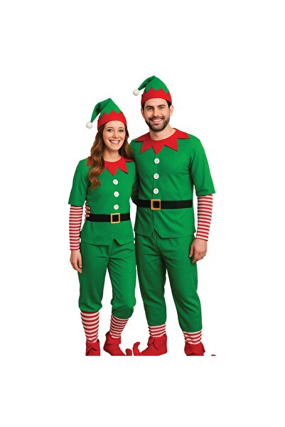 DD SHOP Costum Spiridus de Craciun pentru Adulti - One Size - Costume Mos