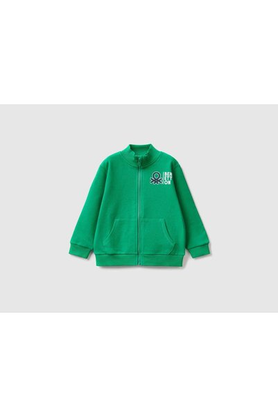 United Colors of Benetton سترة قطنية طويلة الأكمام