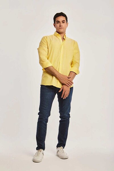 DALYDRESS Men'S Button-Front Long-Sleeve Shirt