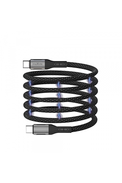 Max Life Cablu Date si Incarcare USB-C - USB-C MaXlife MXUC-11 Magnetic, 100W...