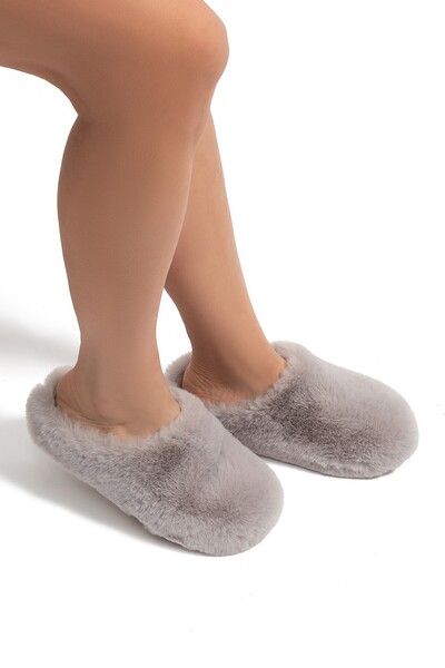 Twigy Stone Women's Plush House Slippers Dark Beige 37/41