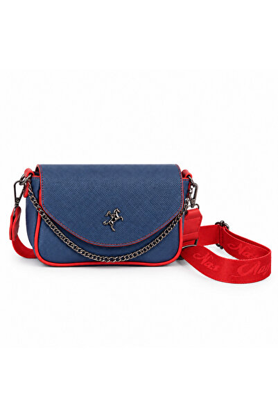 bundle island Geantă Nas Bag, dimensiune mică, tip crossbody, albastru închis...