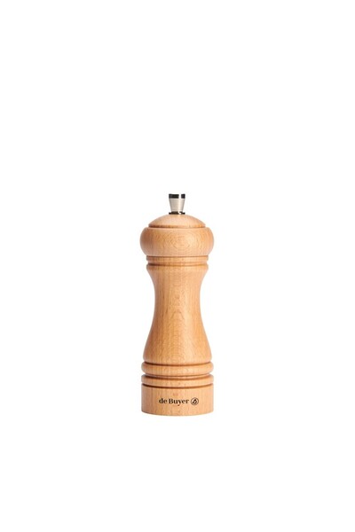De Buyer Wooden salt mill, 14 cm, "Java", -