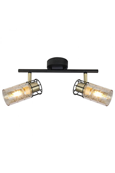 Klausen Plafonieră Ideal KL162000, 2xE14, bronz+fumé+negru, IP20