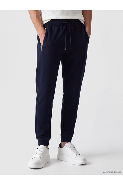 LC Waikiki Ozmarka New Season Navy Blue Regular Fit Men's Jogger Sweatpants