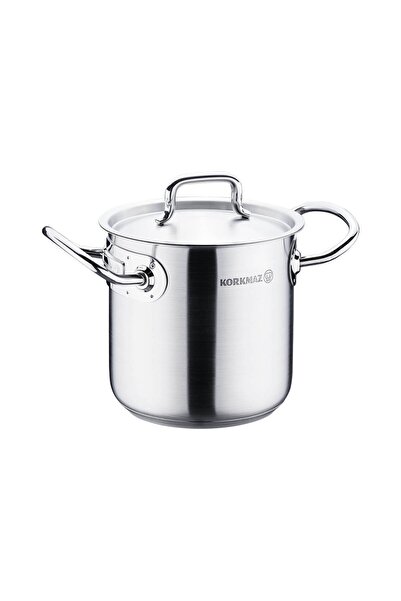 KORKMAZ Stainless steel cooking pot, with lid, 14cm/2L, "Proline Gastro" -