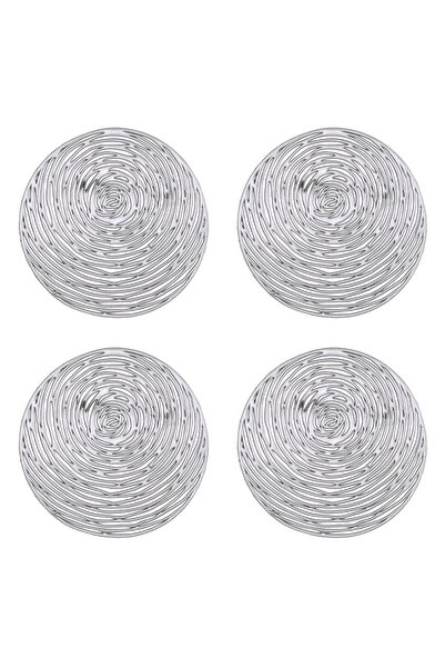DD SHOP Suport pentru Pahar de Craciun PVC Foil Argintiu 10cm - 4buc