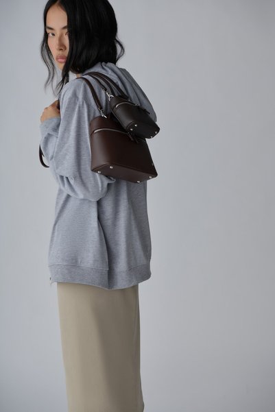 Suud Collection Brown Micro Sallie Bag