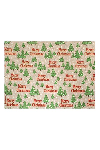 DD SHOP Suport pentru farfurie de Craciun, panza si pasla, model brazi Merry ...