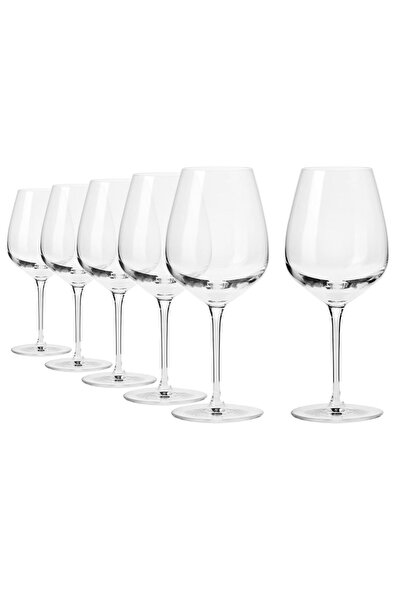Krosno Set of 6 red wine glasses, crystalline glass, 670 ml, "Divine" -