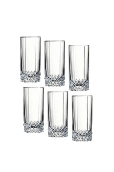 glass4you Set 6 pahare din sticlă pentru servire Nest 42942