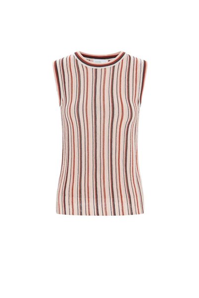 menta Striped Sleeveless Top