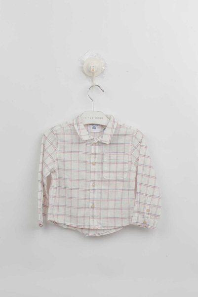 Gingersnaps Woven Checkered Polo Shirt