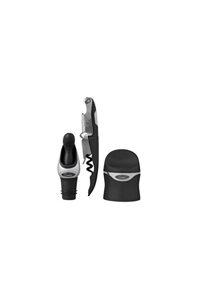 Kitchen Craft 4 piece set for wine, Zippity "Rabbit" model, made from zinc - by