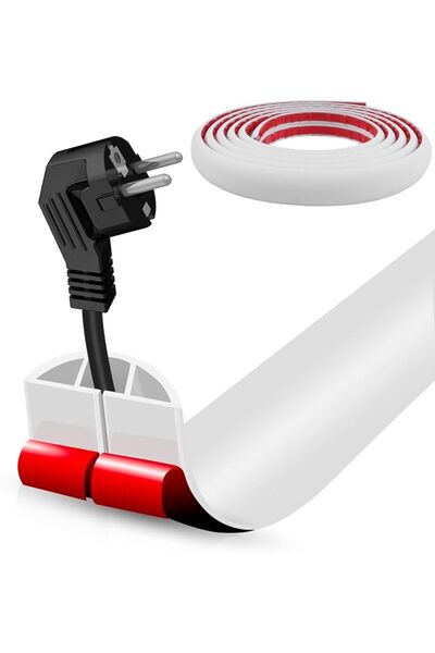 KASTWAVE غطاء أسلاك الأرضية، مخفي أسلاك ذاتي اللصق، أغطية إدارة الكابلات الأر...