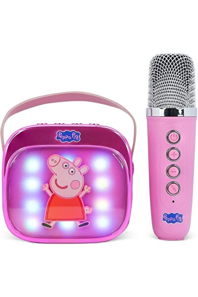 OTL Technologies Set boxa portabila pentru copii Peppa Pig, cu Microfon karao...