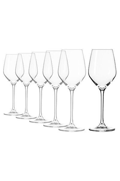 Krosno Set of 6 "Splendor" white wine glasses, 200 ml -
