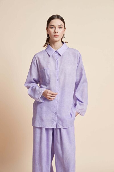 Yola Long Sleeve Solid Side-Length Shirt