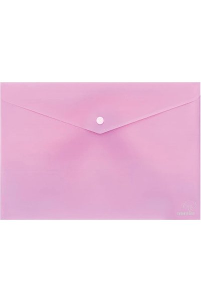 TYPOTRUST A4 Φάκελος με κουμπί σε ροζ παστέλ FP25304