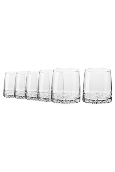 Krosno Set of 6 whisky glasses, crystalline glass, 370 ml, "Fjord" -