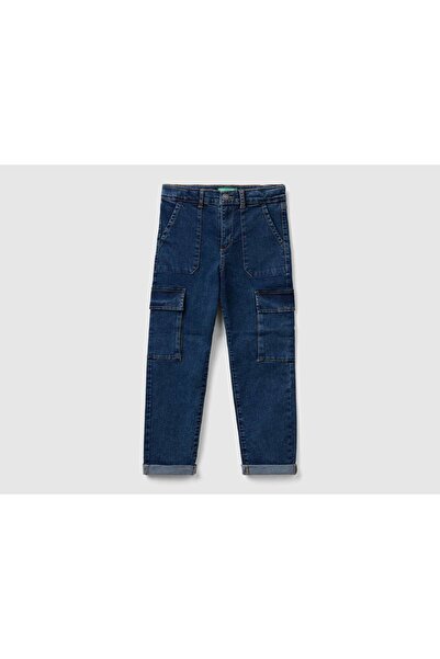 United Colors of Benetton Children's Cargo Denim Jeans