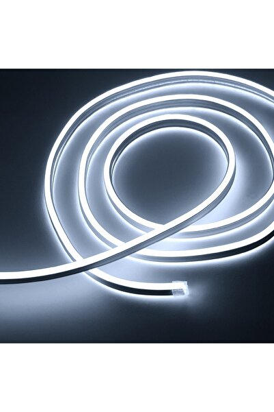 DD SHOP Furtun Luminos Neon cu 120 de LED-uri/m 5m - Alb Rece - Benzi, Craciun