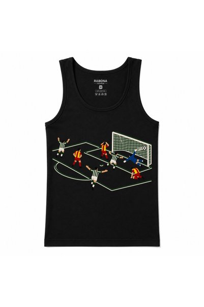 Rabona Fashion قميص بدون أكمام مزين برسومات كرة القدم من Last-Second Save Goa...