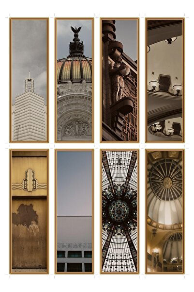 OEM Set 8 Semne de Carte Art Deco, Design Elegant Anii 20, Carton Premium