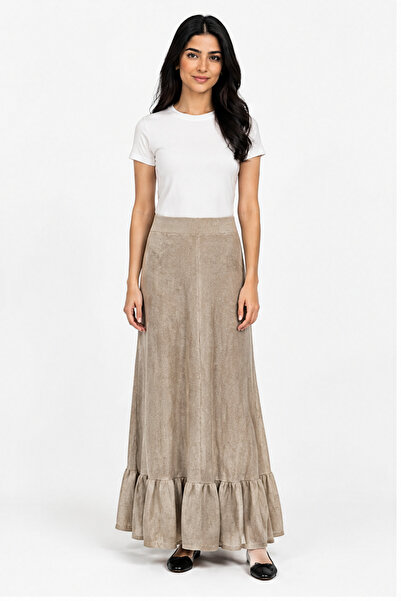 Yola Ruffled-Hem Skirt