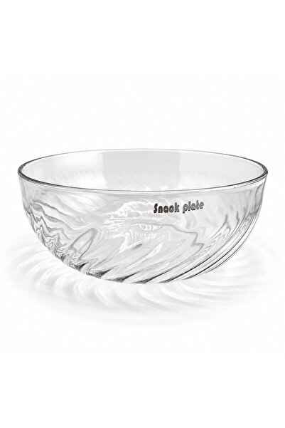 Flippy Single-Layer Bowl for Fruits, Vegetables, Snacks, 22.4x9 cm, Sheer
