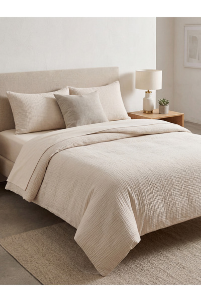 bulldanco Muslin Cotton Duvet Cover Set