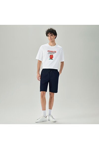 Giordano Men's Slim Fit Elastic Waist Bermuda Shorts