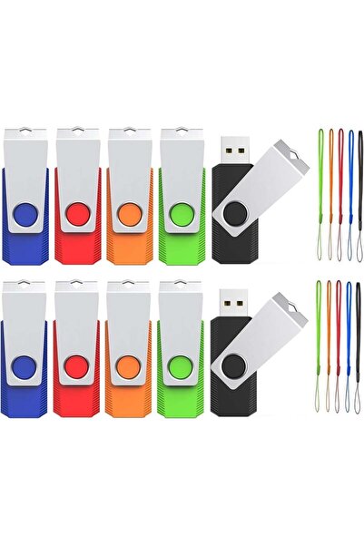 Type-C Set de 10 bucăți stick-uri USB 2.0 de 8 GB, memorie USB externă / pend...